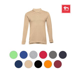 TH Clothes 30143 - Men's long sleeve polo shirt