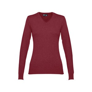 TH Clothes 30150 - V-neck pullover for women in cotton and polyamide