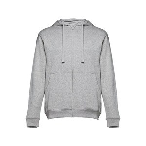TH Clothes 30161 - Men's hoodie in cotton and polyester with full zip