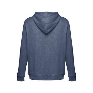 TH Clothes 30161 - Men's hoodie in cotton and polyester with full zip