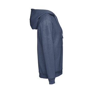 TH Clothes 30161 - Men's hoodie in cotton and polyester with full zip