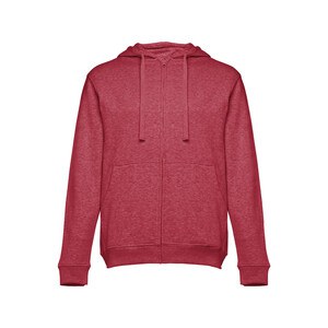 TH Clothes 30161 - Men's hoodie in cotton and polyester with full zip
