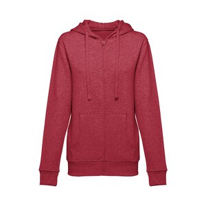 TH Clothes 30162 - Women's hoodie in cotton and polyester with full zip