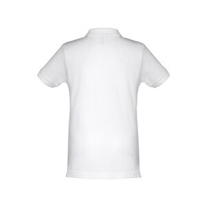 TH Clothes 30172 - Kids short-sleeved 100% cotton piqué polo shirt unisex). White