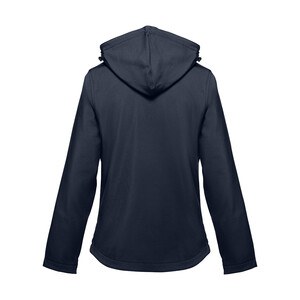TH Clothes 30181 - Women's softshell jacket with detachable hood and rounded back hem