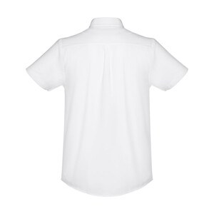 TH Clothes 30200 - Men's short-sleeved oxford shirt. White