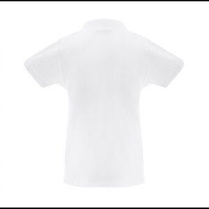 TH Clothes 30261 - Women's short-sleeved polo shirt in carded cotton