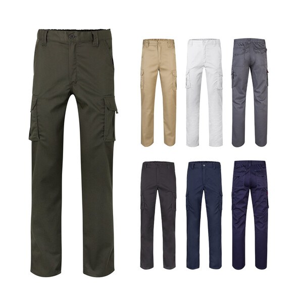 Velilla 36008 - Multi-pocket stretch trousers (290g/m²), in cotton (46%), EME (38%) and polyester (16%)