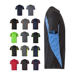 Velilla 36034 - Two-tone bird-eye technical t-shirt (160g/m²), in polyester (100%)