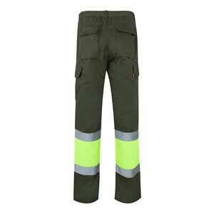Velilla 36052 - Two-tone twill trousers (210g/m²), lined, multi-pocket, in cotton (20%) and polyester (80%)