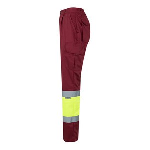 Velilla 36052 - Two-tone twill trousers (210g/m²), lined, multi-pocket, in cotton (20%) and polyester (80%)