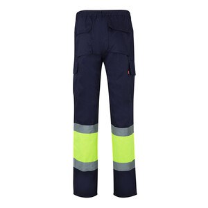 Velilla 36056 - Two-tone multi-pocket twill trousers (210g/m²), in cotton (20%) and polyester (80%)