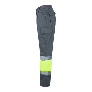 Velilla 36056 - Two-tone multi-pocket twill trousers (210g/m²), in cotton (20%) and polyester (80%)