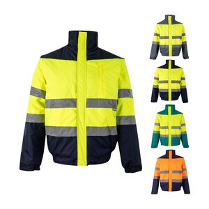 Velilla 36059 - Two-tone padded jacket (180g/m²) in polyester (100%), with PU coating