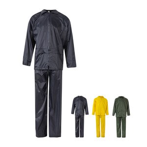 Velilla 36078 - Rain suit (225g/m²), two-piece in polyester (100%) with PVC coating