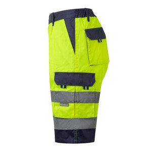 Velilla 36089 - Two-tone multi-pocket Bermuda shorts (210g/m²), in cotton (20%) and polyester (80%)
