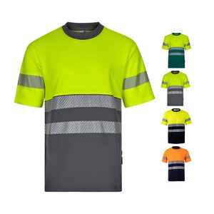 Velilla 36096 - Two-tone piqué T-shirt (150g/m²), in cotton (55%) and polyester (45%)