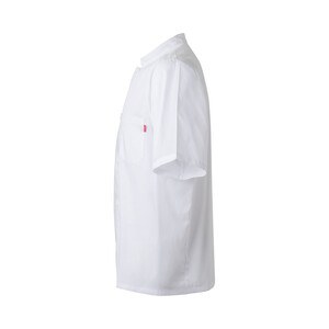 Velilla 36122 - Short-sleeved poplin (110g/m²) kitchen jacket in cotton (35%) and polyester (65%)