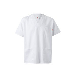 Velilla 36131 - Twill tunic (190g/m²) with short sleeves, in polyester (65%) and cotton (35%)