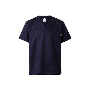 Velilla 36132 - Twill tunic (190g/m²) with short sleeves, in polyester (65%) and cotton (35%)