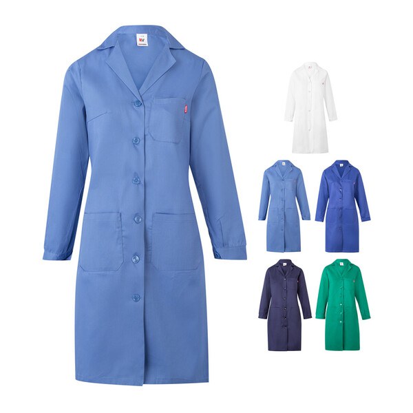 Velilla 36135 - Long sleeve twill smock (175g/m²), in cotton twill (35%) and polyester (65%)