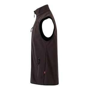 Velilla 36136 - Soft shell vest (280g/m²), with polar lining, in polyester (94%) and elastane (6%)