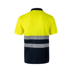 Velilla 36141 - Bird-eye polo shirt (140g/m²) with short sleeves, in polyester (100%)