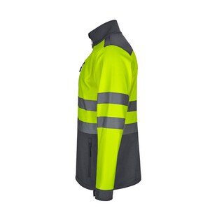 Velilla 36145 - Two-tone soft shell jacket (280g/m²), with fleece lining and TPU membrane, in polyester (96%) and elastane (4%)