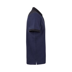 Velilla 36148 - Two-tone stretch piqué polo shirt (200g/m²) with short sleeves, in polyester (96%) and elastane (4%)