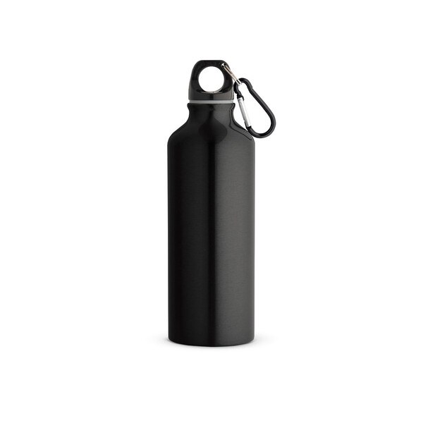 Recycled aluminium bottle with carabiner 530 mL - Egotier 54623