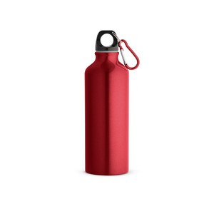 Recycled aluminium bottle with carabiner 530 mL - Egotier 54623