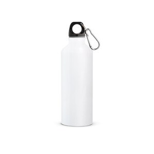 Recycled aluminium bottle with carabiner 530 mL - Egotier 54623