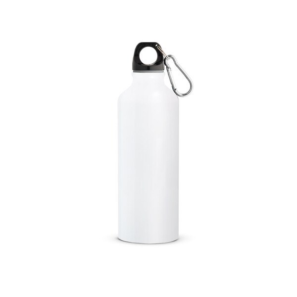 Recycled aluminium bottle with carabiner 530 mL - Egotier 54623