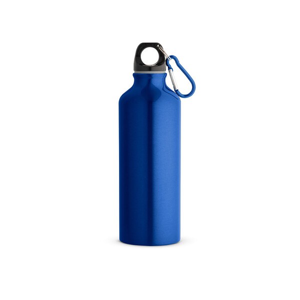 Recycled aluminium bottle with carabiner 530 mL - Egotier 54623