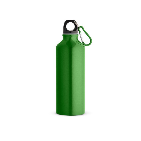 Recycled aluminium bottle with carabiner 530 mL - Egotier 54623