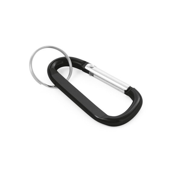 Aluminium carabiner with keyring - Egotier 58823