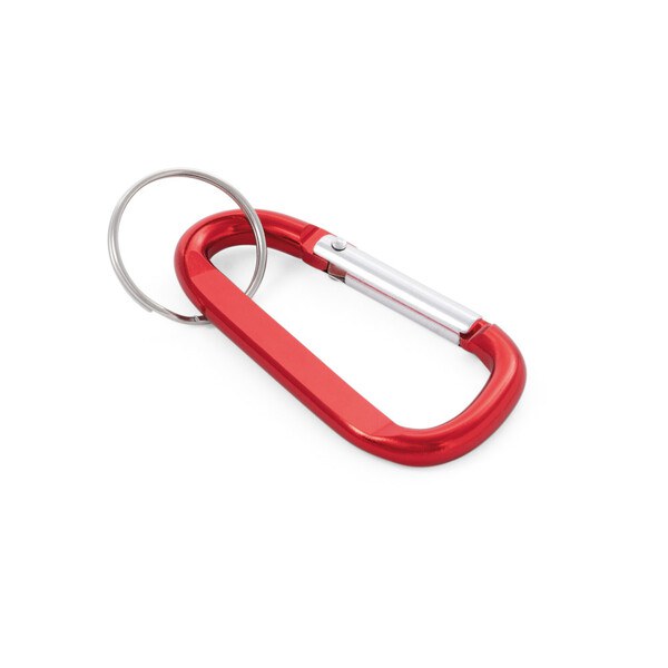 Aluminium carabiner with keyring - Egotier 58823