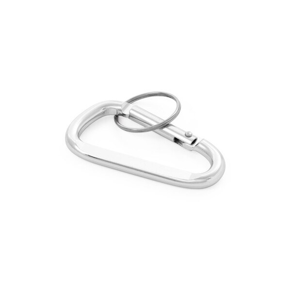 Aluminium carabiner with keyring - Egotier 58823