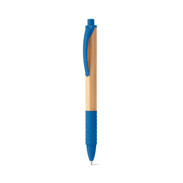 Bamboo ball pen with non-slip clip - Egotier 81013