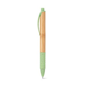 Bamboo ball pen with non-slip clip - Egotier 81013