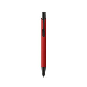 Soft touch aluminium ball pen - Egotier 81140