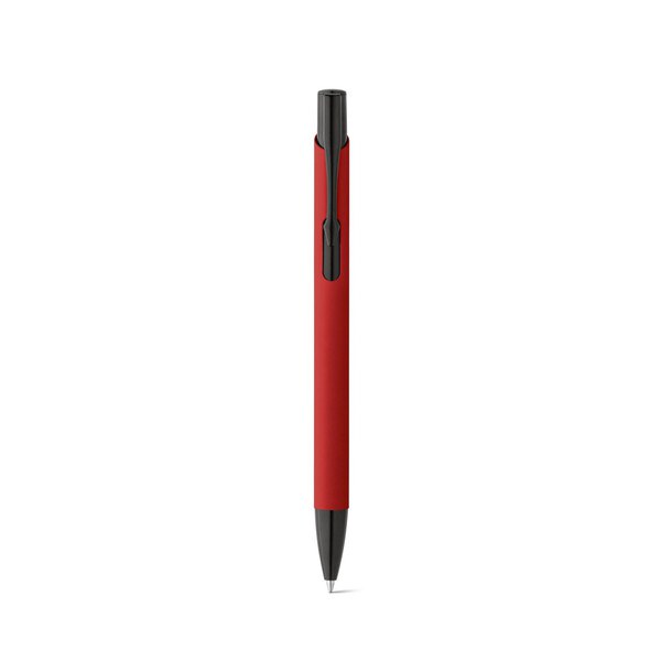 Soft touch aluminium ball pen - Egotier 81140