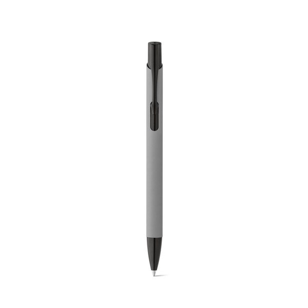 Soft touch aluminium ball pen - Egotier 81140