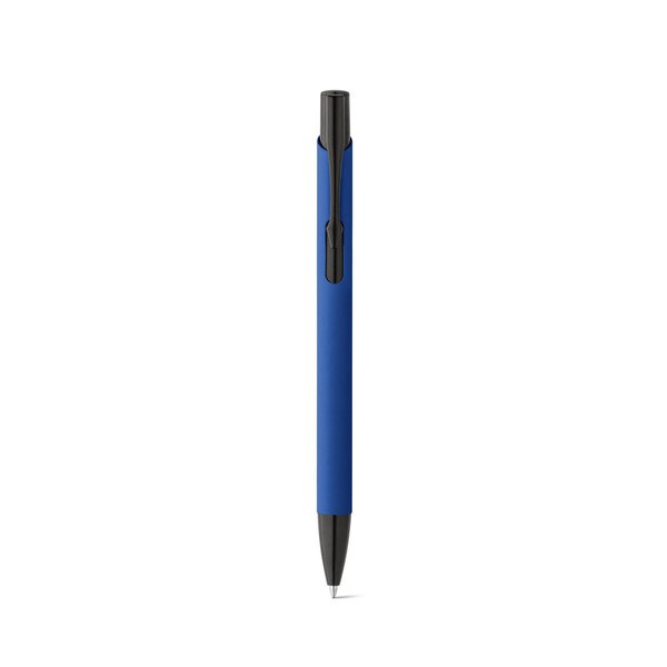 Soft touch aluminium ball pen - Egotier 81140