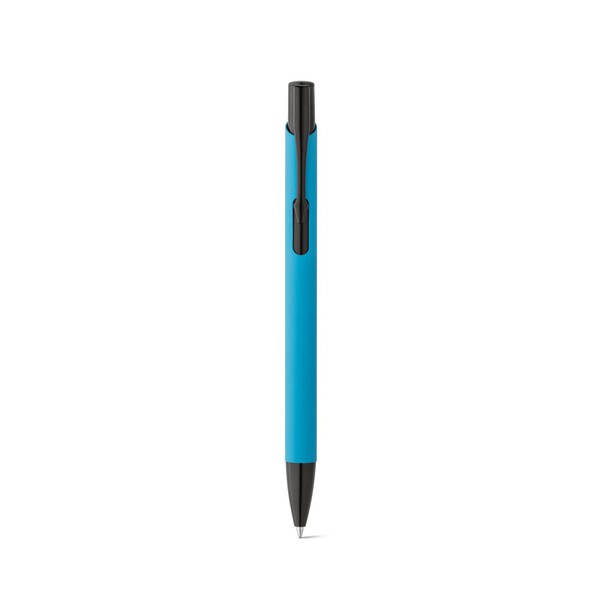 Soft touch aluminium ball pen - Egotier 81140
