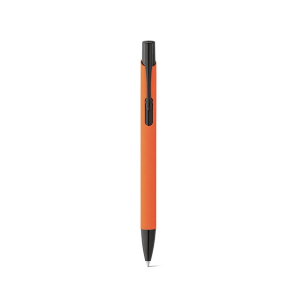 Soft touch aluminium ball pen - Egotier 81140