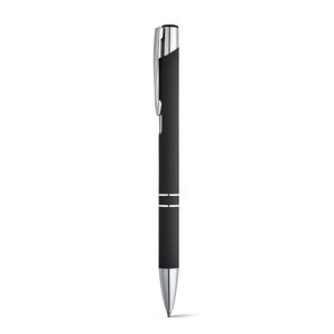 Soft touch aluminium ball pen - Egotier 81141