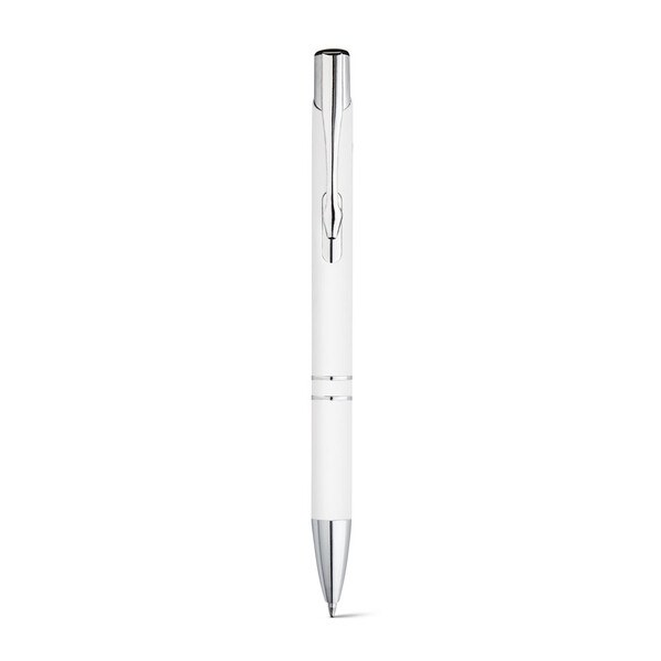 Soft touch aluminium ball pen - Egotier 81141
