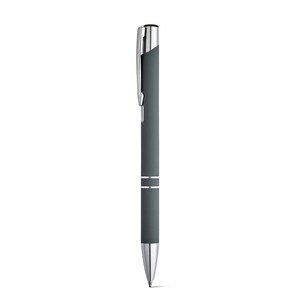Soft touch aluminium ball pen - Egotier 81141