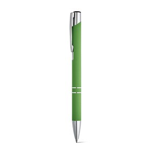 Soft touch aluminium ball pen - Egotier 81141